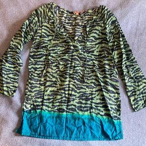 Calypso cotton tunic top